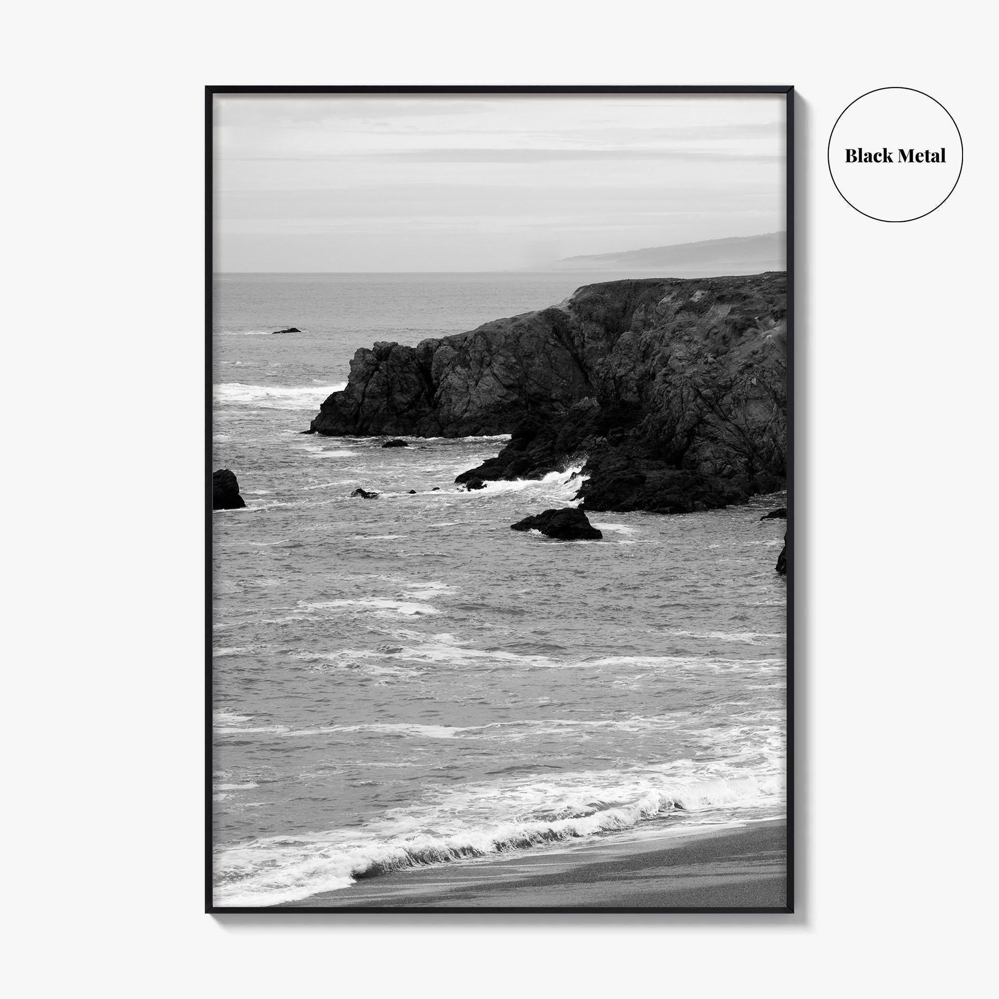 Bodega Bay Black and White Fine Art Photo Print, Sonoma Coast California Poster