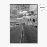 Arizona Desert Black and White Fine Art Photo Print, Southwest USA Poster