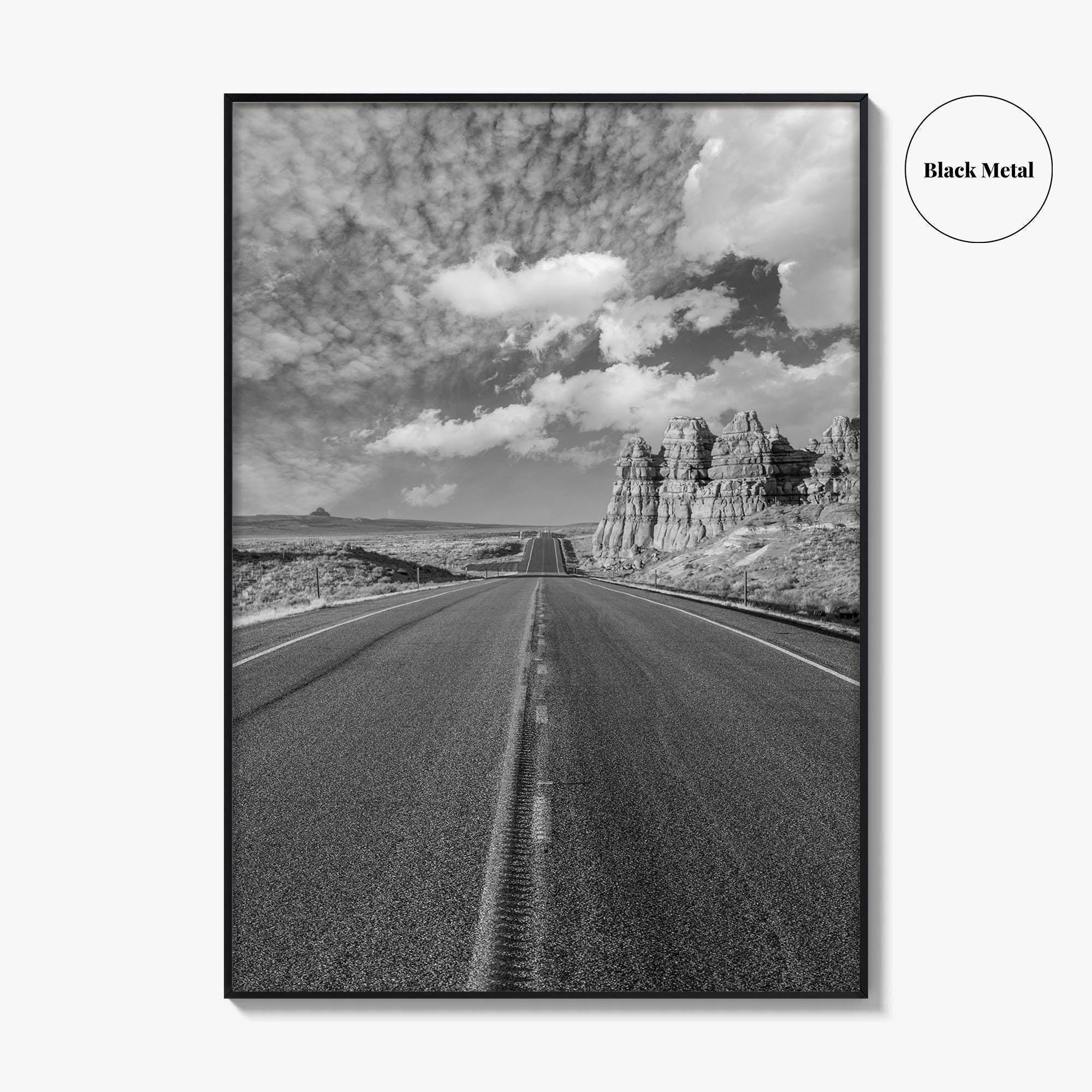Arizona Desert Black and White Fine Art Photo Print, Southwest USA Poster