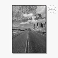 Arizona Desert Black and White Fine Art Photo Print, Southwest USA Poster