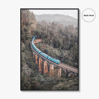 Ella Sri Lanka Fine Art Photo Print, Nine Arch Bridge, Demodara Train Poster