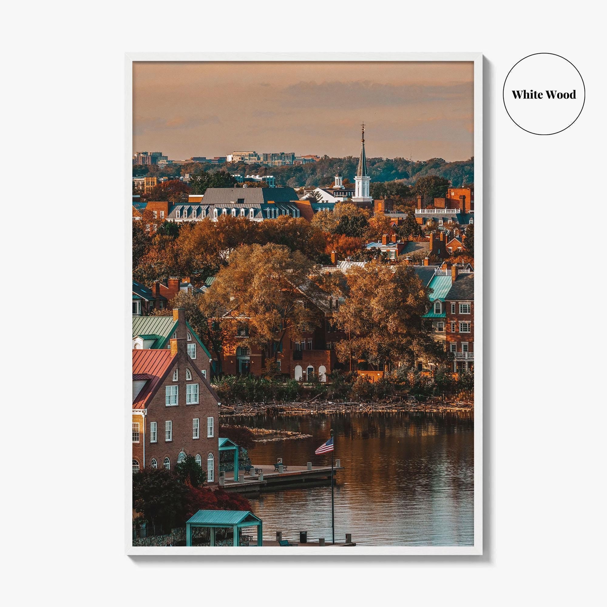 Alexandria Virginia Fine Art Photo Print, Potomac River Waterfront, Wall Decor Poster USA