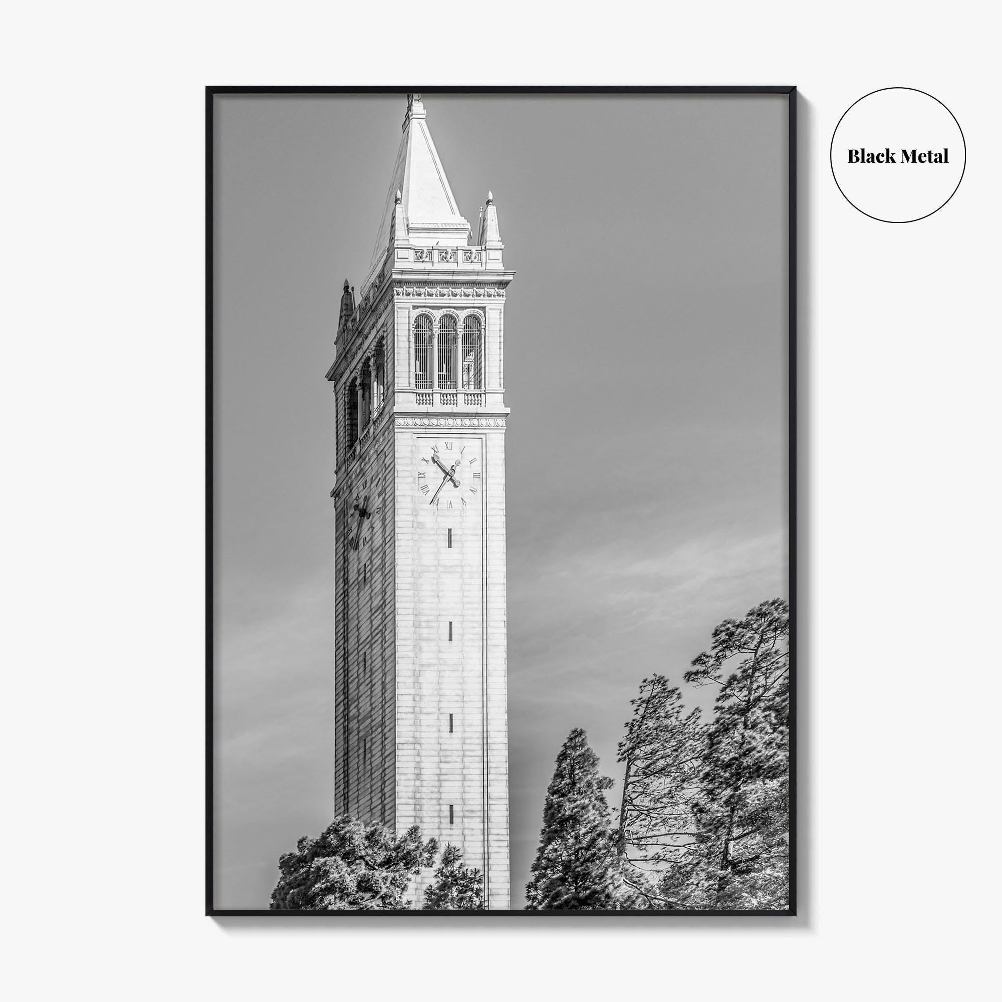 Berkeley Black and White Fine Art Photo Print, Sather Tower Campanile, UC Berkeley, California