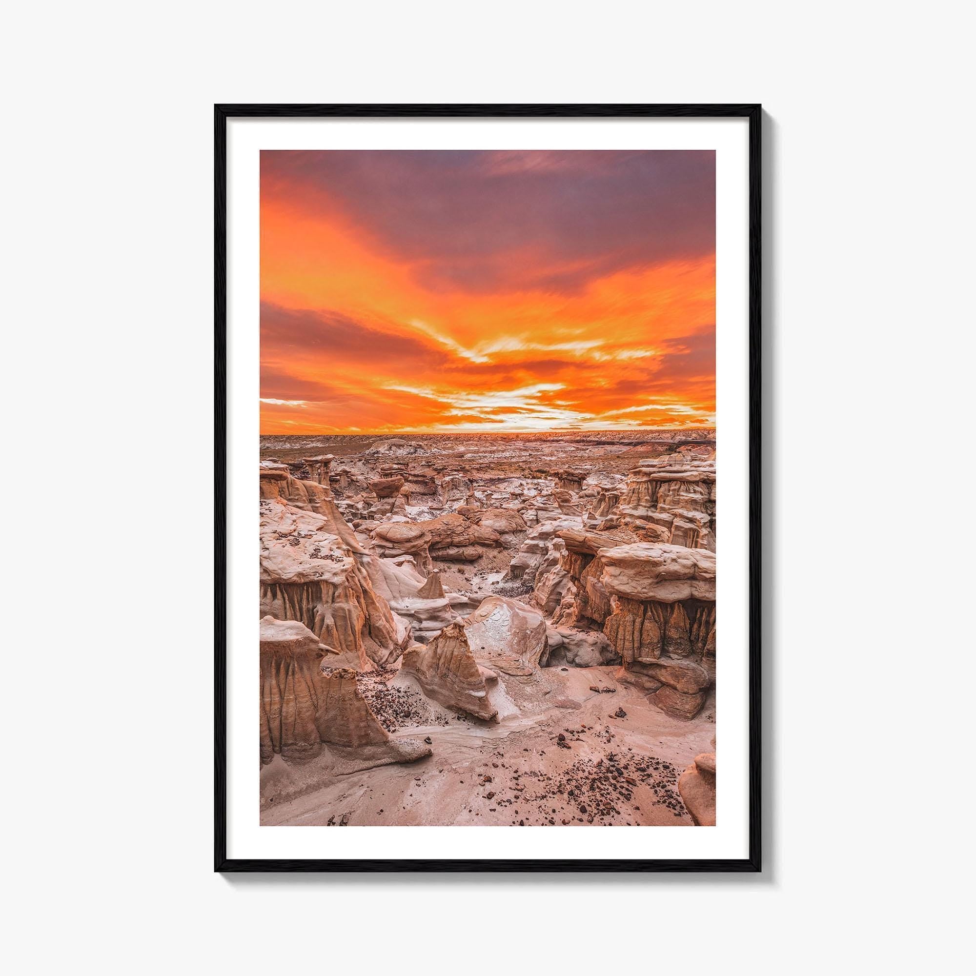 Bisti De-Na-Zin Wilderness New Mexico Fine Art Photo Print, Bisti Badlands, Valley Dreams