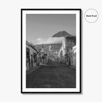 Antigua Guatemala Black and White Fine Art Photo Print, Santa Catalina Arch, Wall Decor