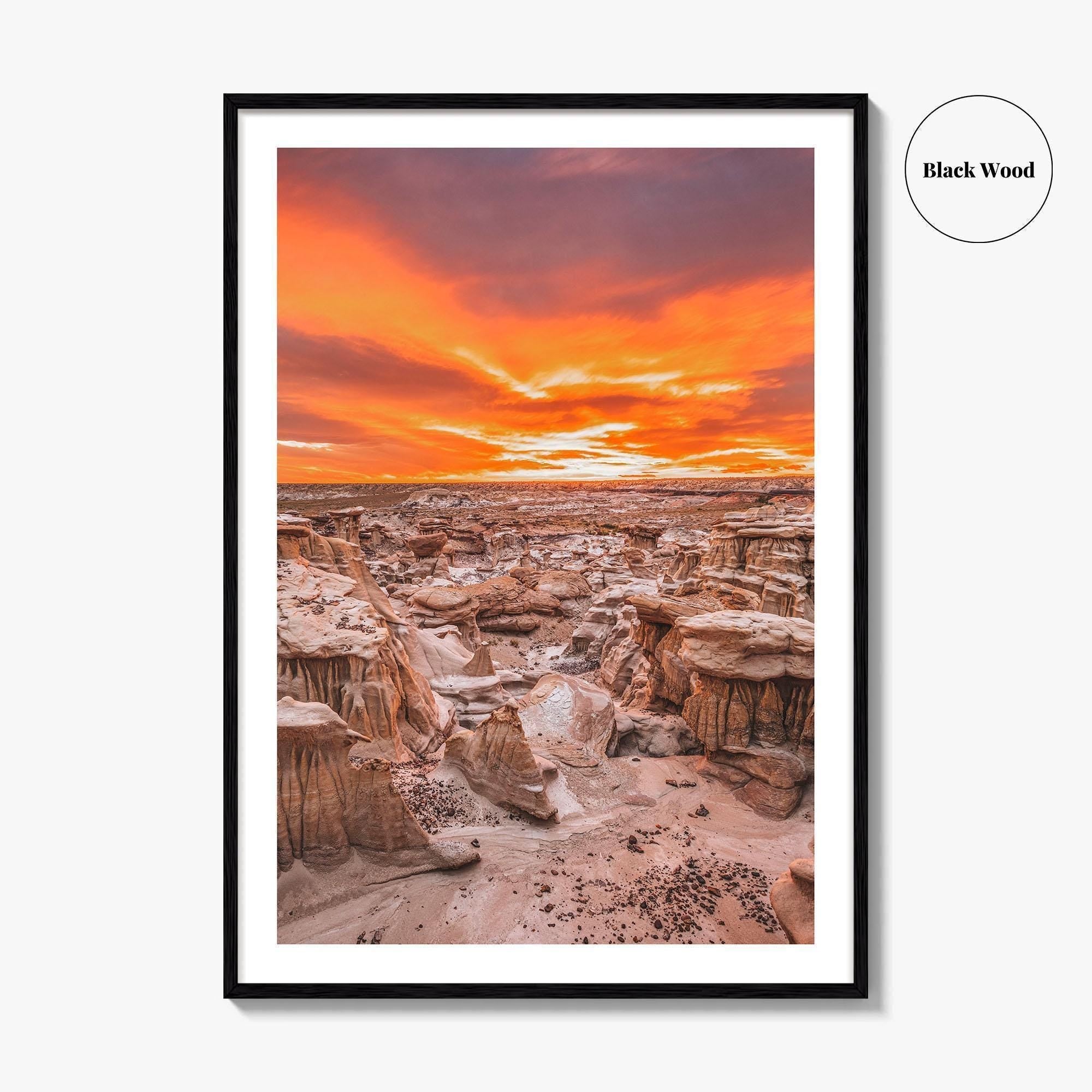 Bisti De-Na-Zin Wilderness New Mexico Fine Art Photo Print, Bisti Badlands, Valley Dreams