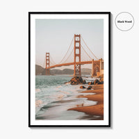 Golden Gate Bridge Fine Art Photo Print, San Francisco, California, Marshall's Beach Poster