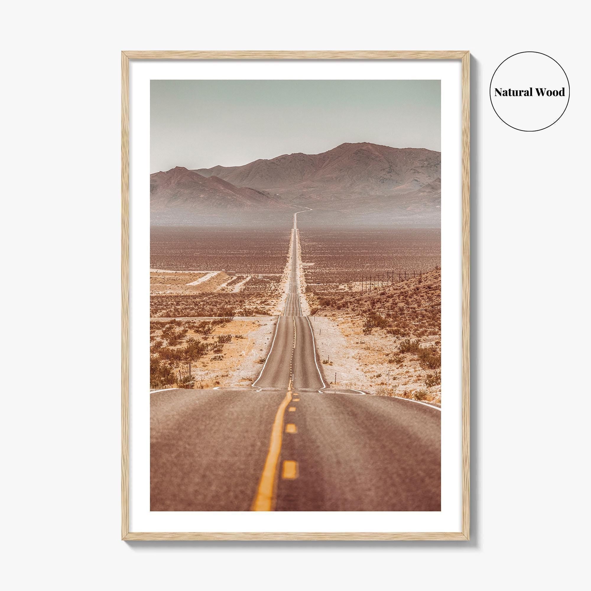Death Valley Fine Art Photo Print, National Park, California, USA, Mojave Desert Road, Poster