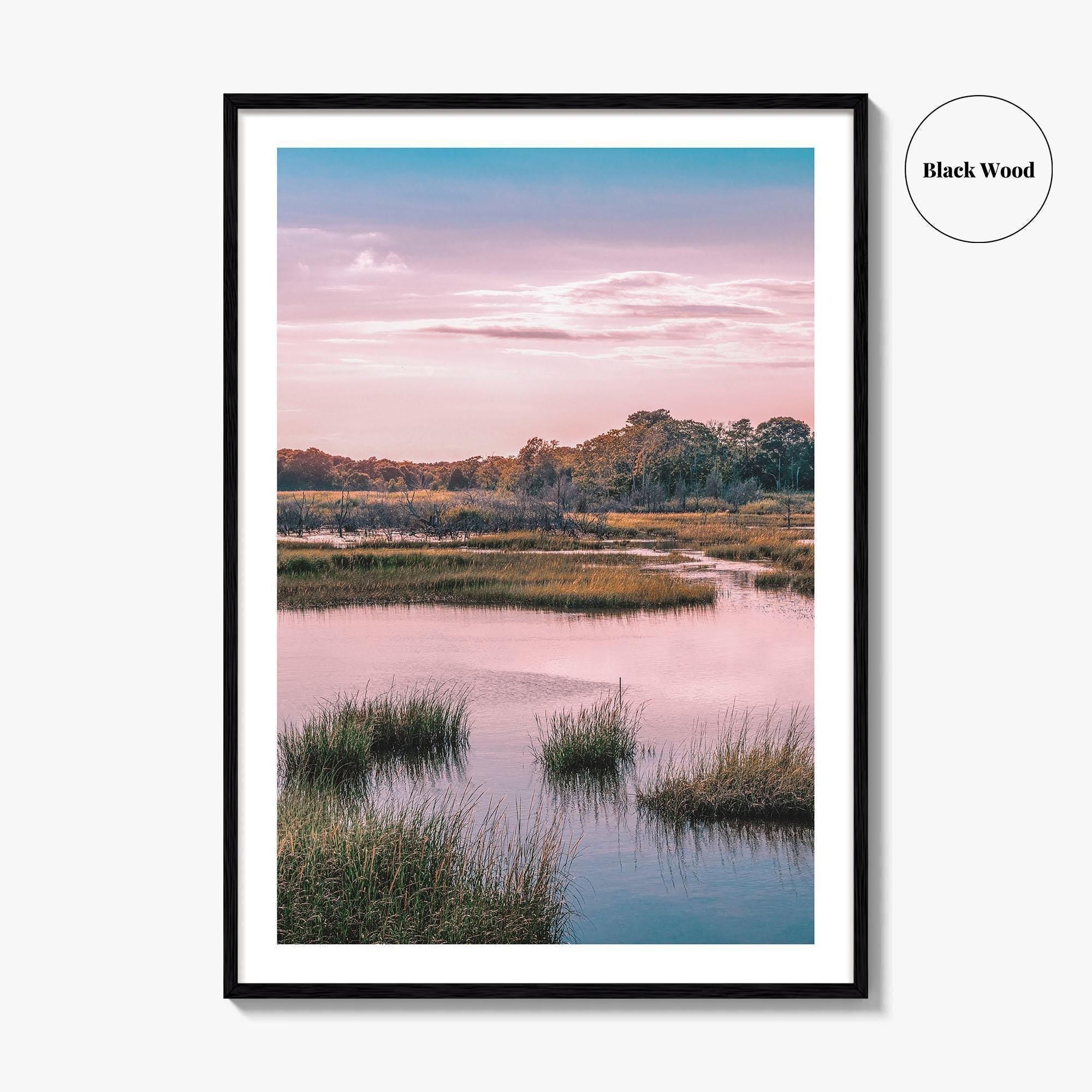 Cape Cod Fine Art Photo Print, Massachusetts, New England, Wall Decor, Cloudscape Marsh