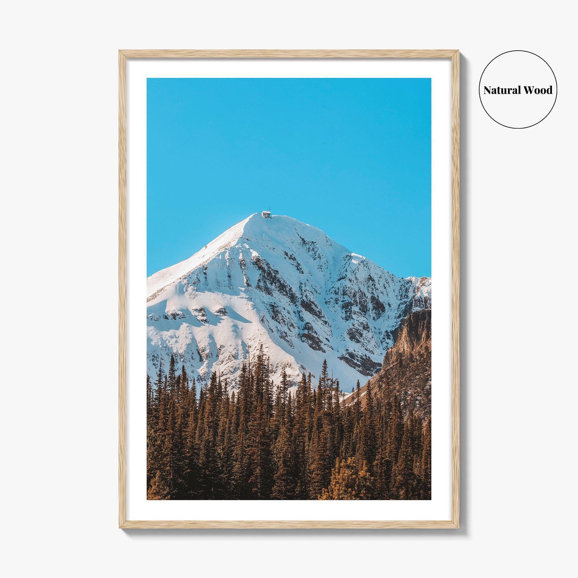Big Sky Blue Fine Art Photo Print, Lone Mountain Peak, Montana Poster, Wall Decor