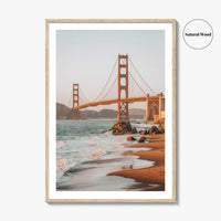 Golden Gate Bridge Fine Art Photo Print, San Francisco, California, Marshall's Beach Poster