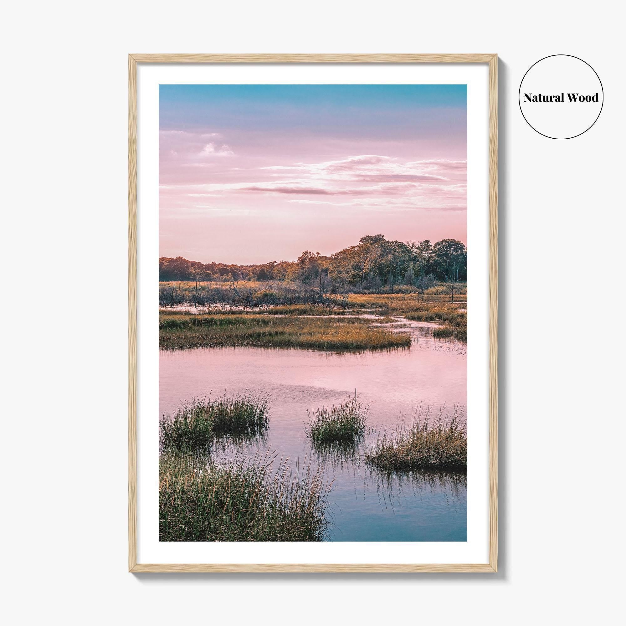 Cape Cod Fine Art Photo Print, Massachusetts, New England, Wall Decor, Cloudscape Marsh