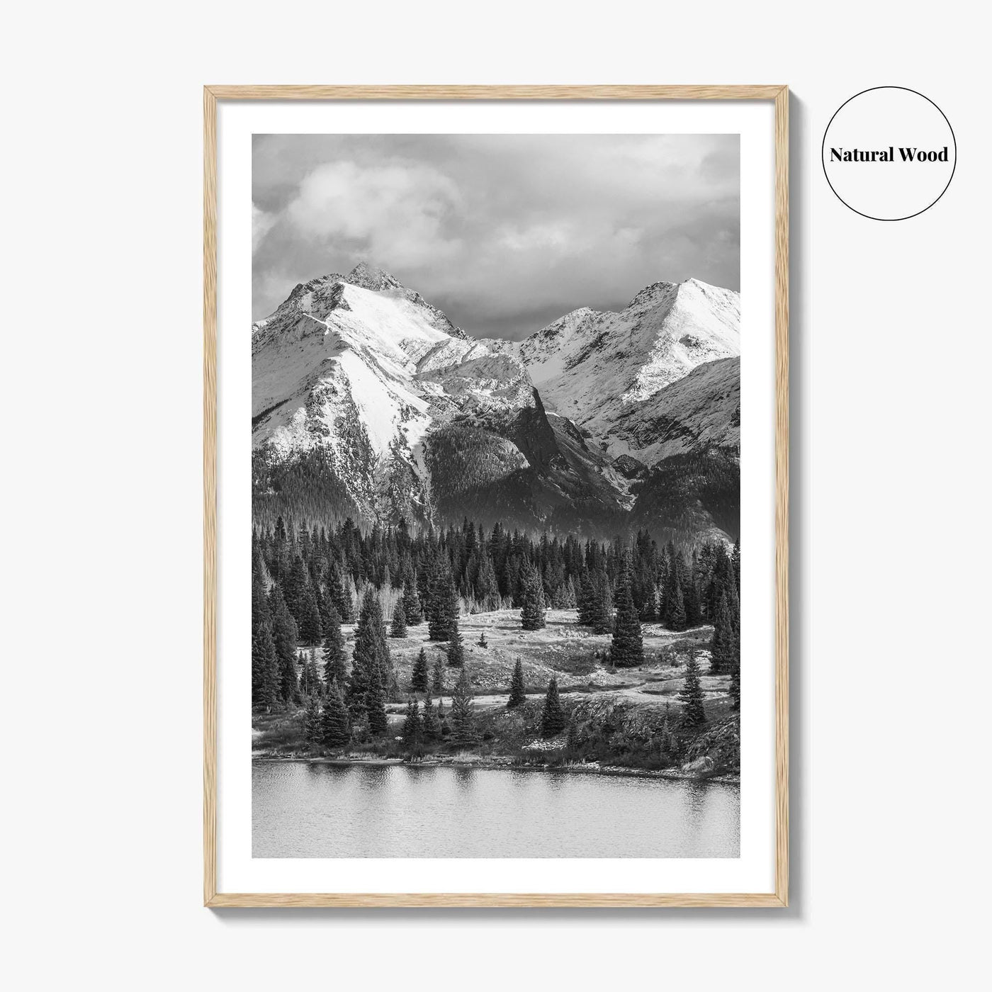 Colorado Black and White Fine Art Photo Print, Rocky Mountains, USA Landscape Poster