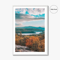 Catskill Mountains Fine Art Photo Print, North-South Lake, Sunset Rock, New York Wall Poster