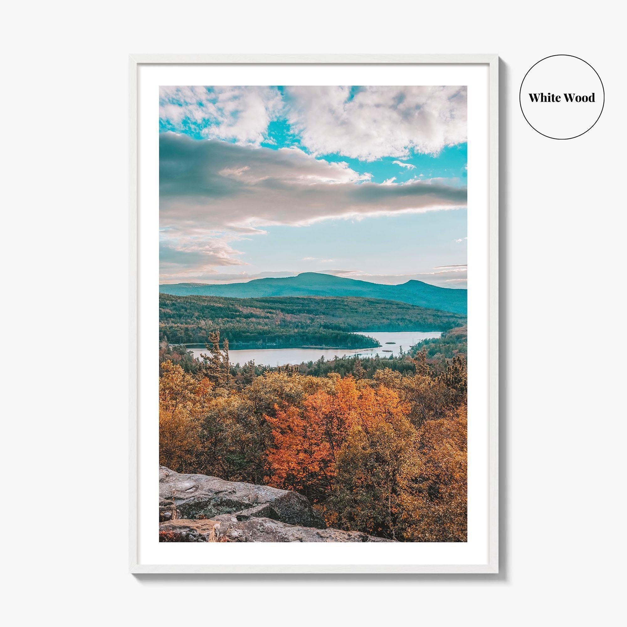 Catskill Mountains Fine Art Photo Print, North-South Lake, Sunset Rock, New York Wall Poster