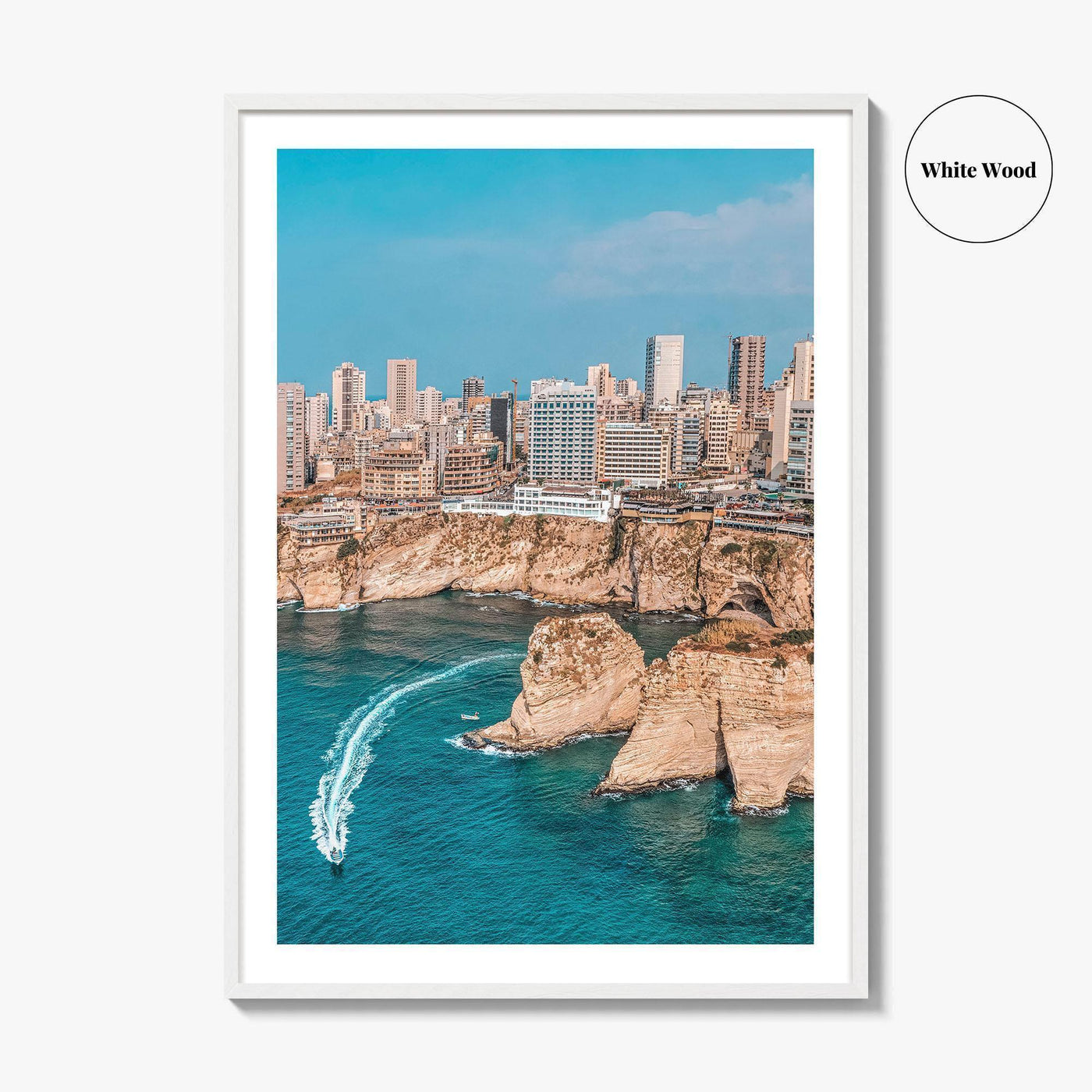 Beirut Fine Art Photo Print, Pigeon Rocks Raouche, Lebanon Wall Decor Poster