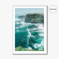 Cliffs of Moher Fine Art Photo Print, County Clare Ireland, Wild Atlantic Way Poster