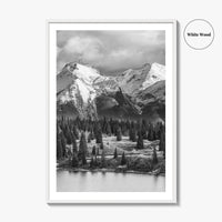 Colorado Black and White Fine Art Photo Print, Rocky Mountains, USA Landscape Poster