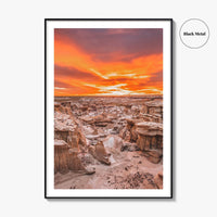 Bisti De-Na-Zin Wilderness New Mexico Fine Art Photo Print, Bisti Badlands, Valley Dreams