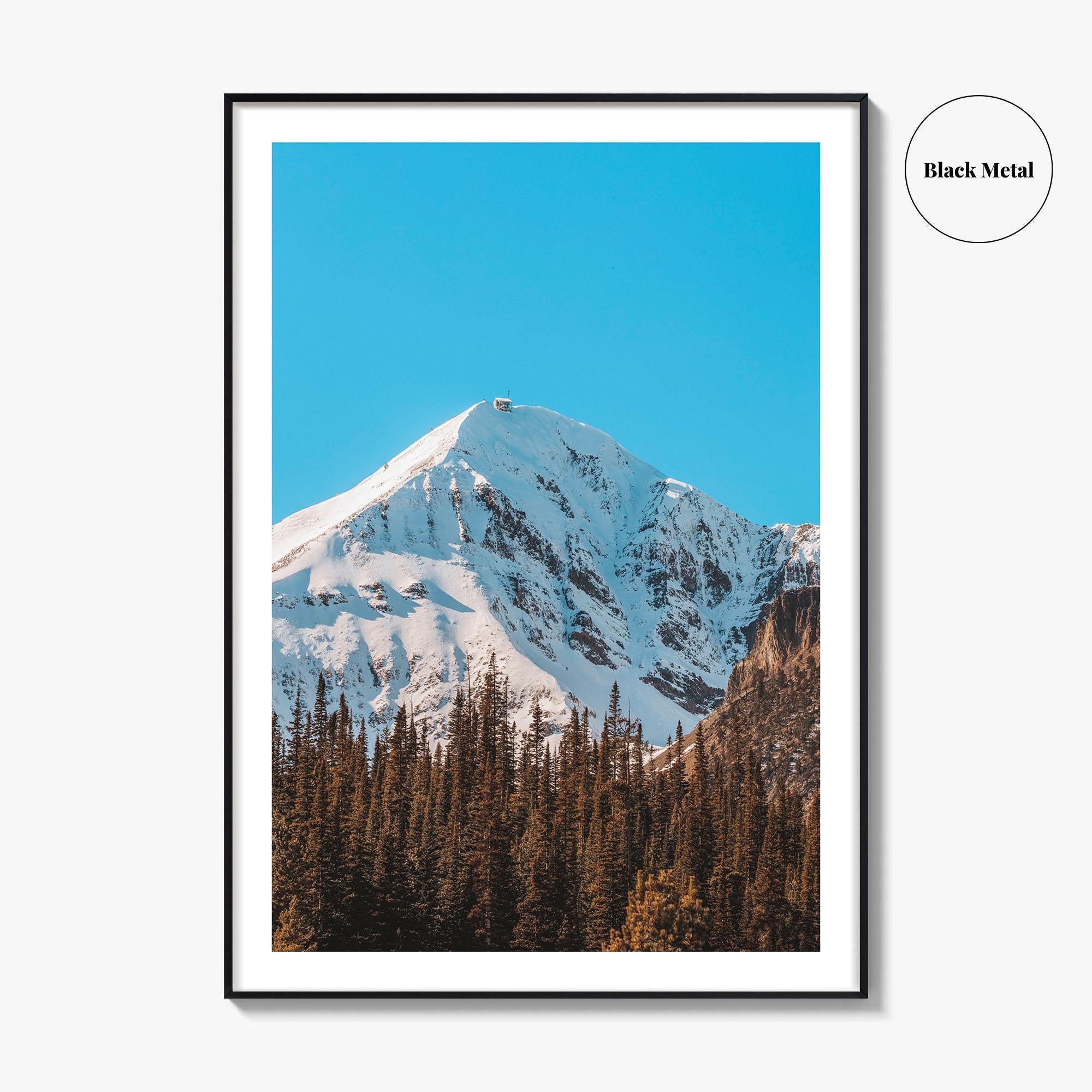 Big Sky Blue Fine Art Photo Print, Lone Mountain Peak, Montana Poster, Wall Decor