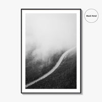 Adirondack Mountains Black and White Fine Art Photo Print, Lake Placid NY Art