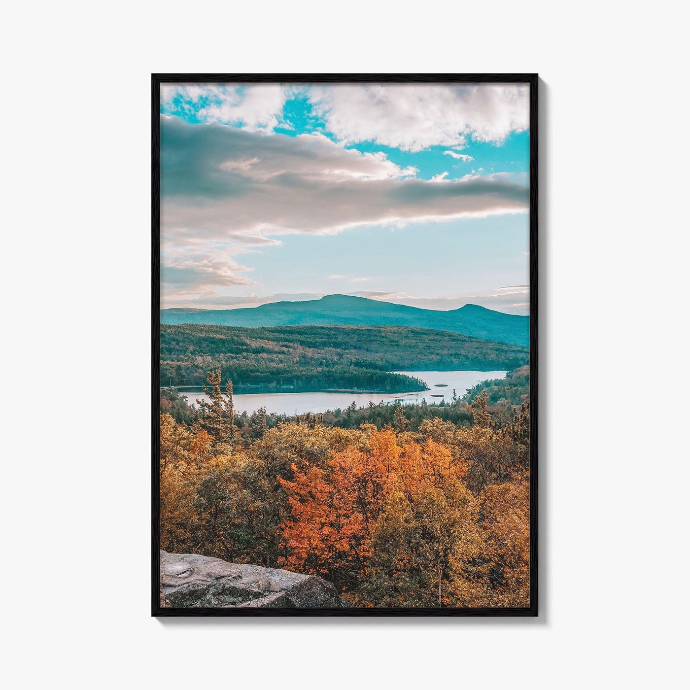 Catskill Mountains Fine Art Photo Print, North-South Lake, Sunset Rock, New York Wall Poster