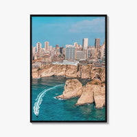 Beirut Fine Art Photo Print, Pigeon Rocks Raouche, Lebanon Wall Decor Poster