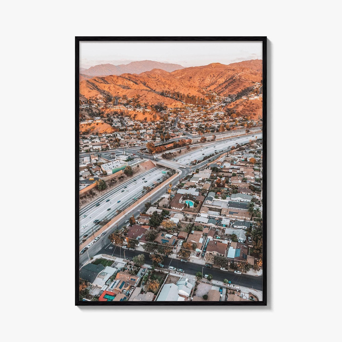 Burbank Fine Art Photo Print, Los Angeles, San Fernando Valley, California Poster, Verdugo Mountains