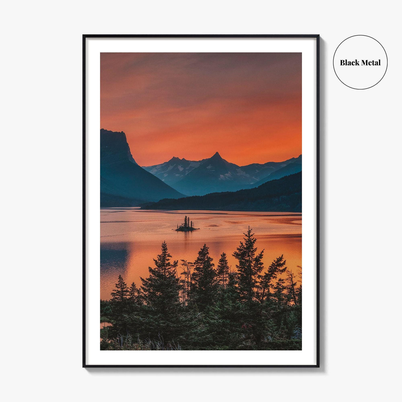 Glacier National Park Fine Art Photo Print, St Mary Lake, Montana Poster, USA
