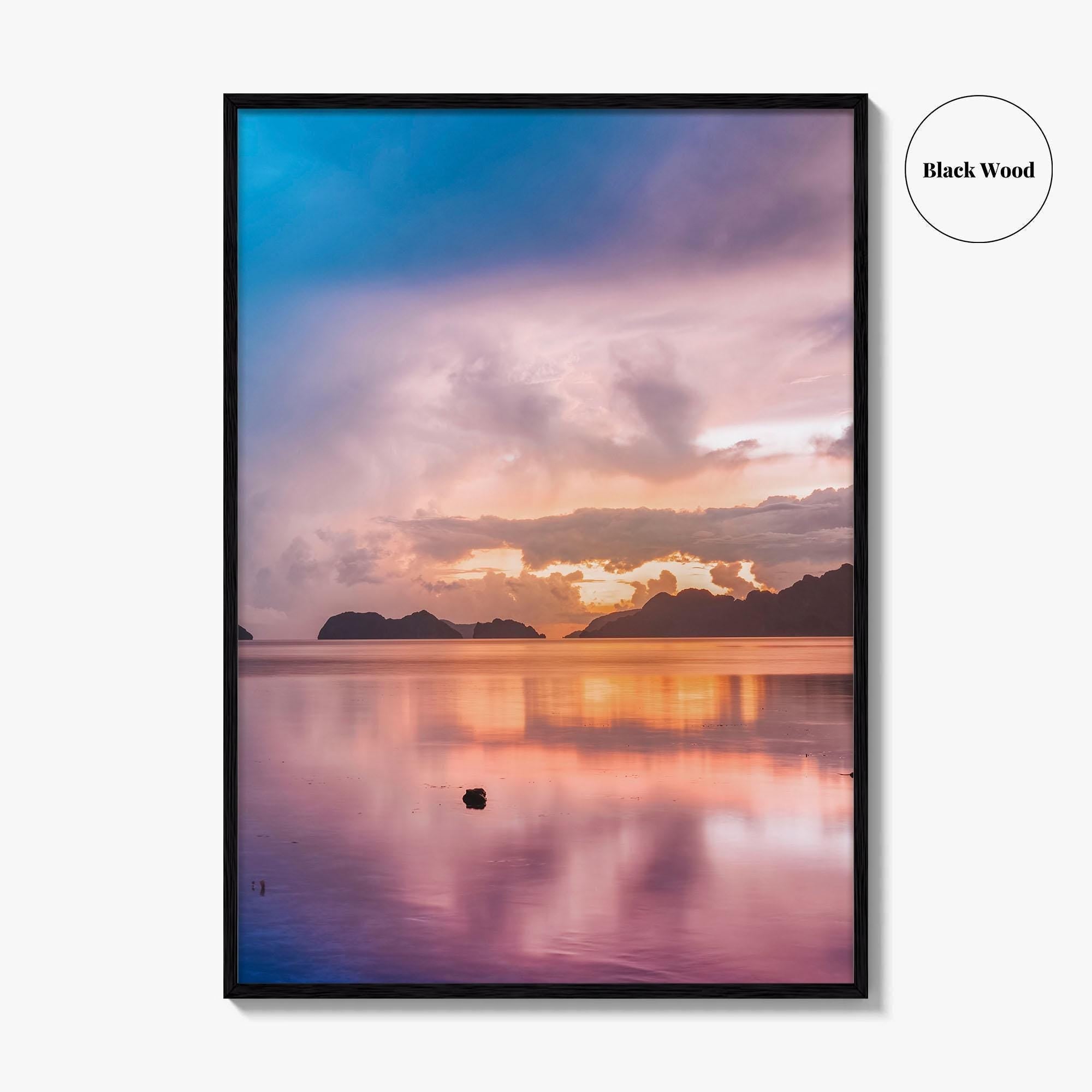 El Nido Fine Art Photo Print, Palawan Philippines Wall Poster, Banca Boat