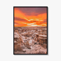 Bisti De-Na-Zin Wilderness New Mexico Fine Art Photo Print, Bisti Badlands, Valley Dreams