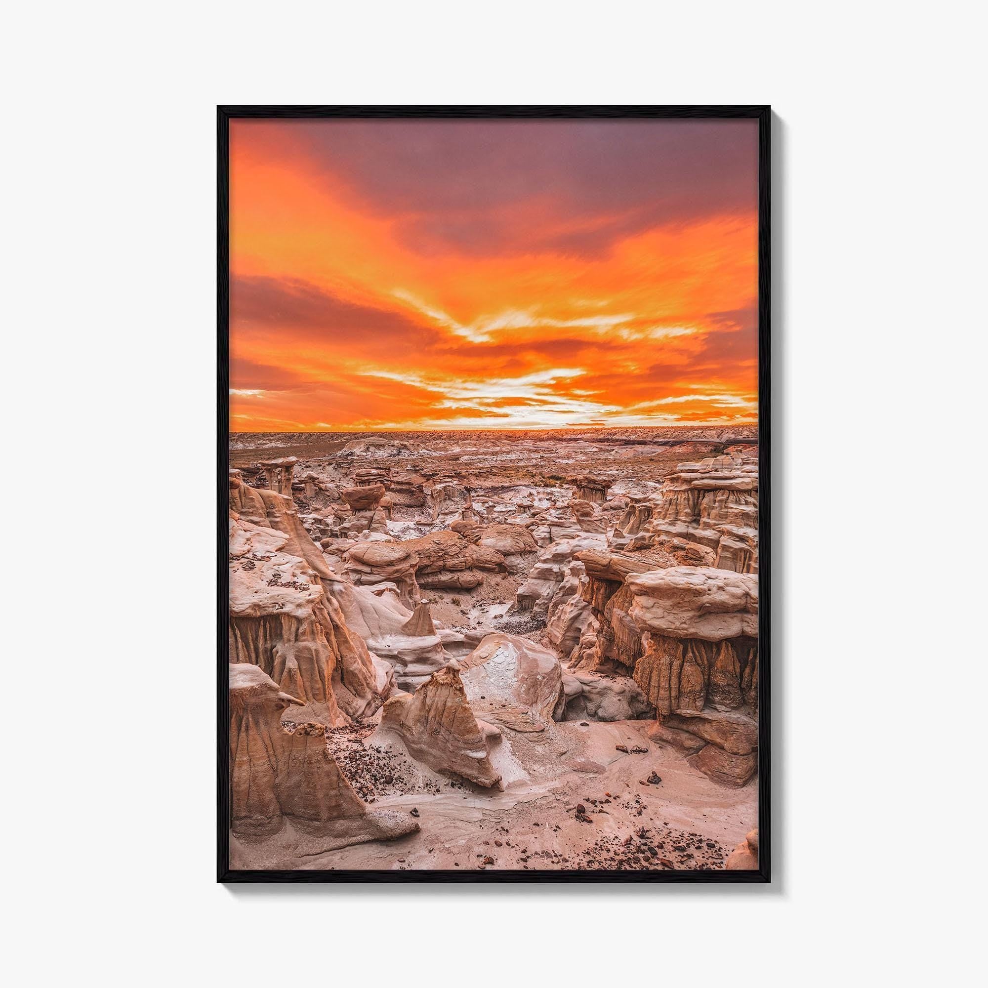 Bisti De-Na-Zin Wilderness New Mexico Fine Art Photo Print, Bisti Badlands, Valley Dreams