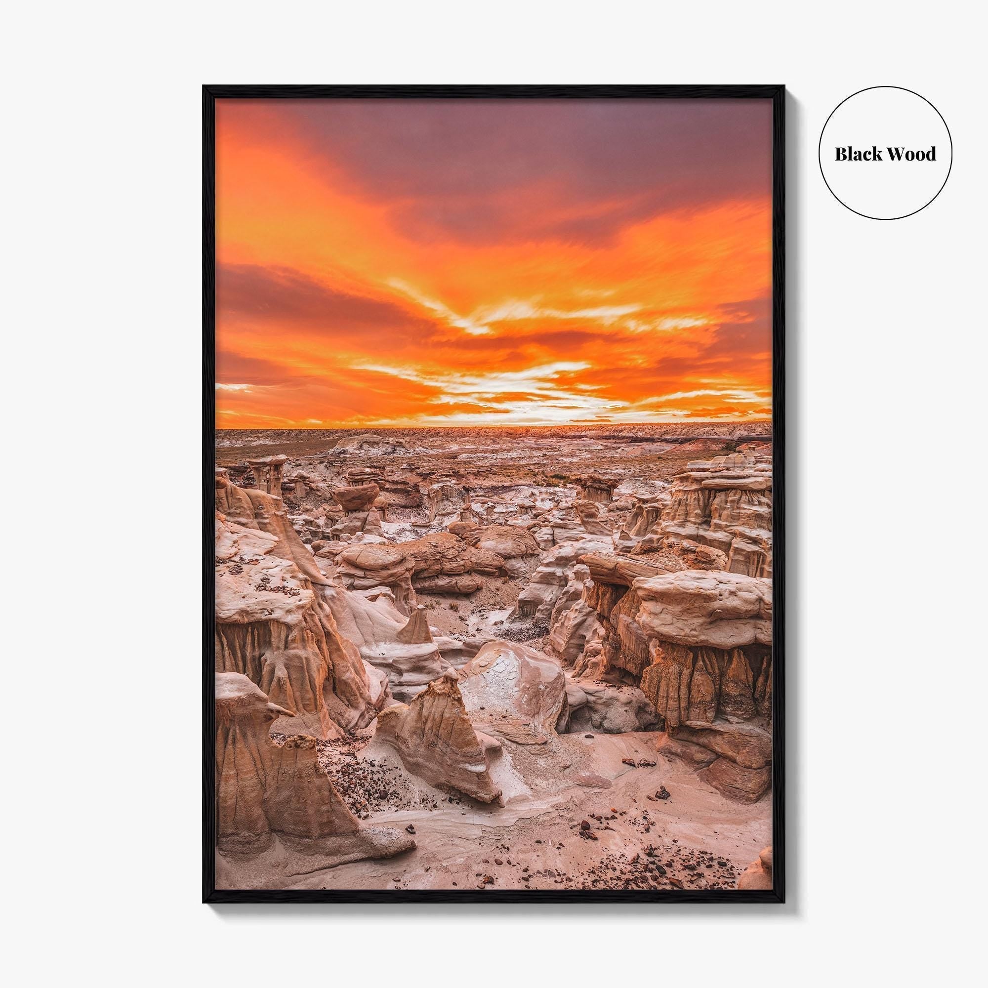 Bisti De-Na-Zin Wilderness New Mexico Fine Art Photo Print, Bisti Badlands, Valley Dreams
