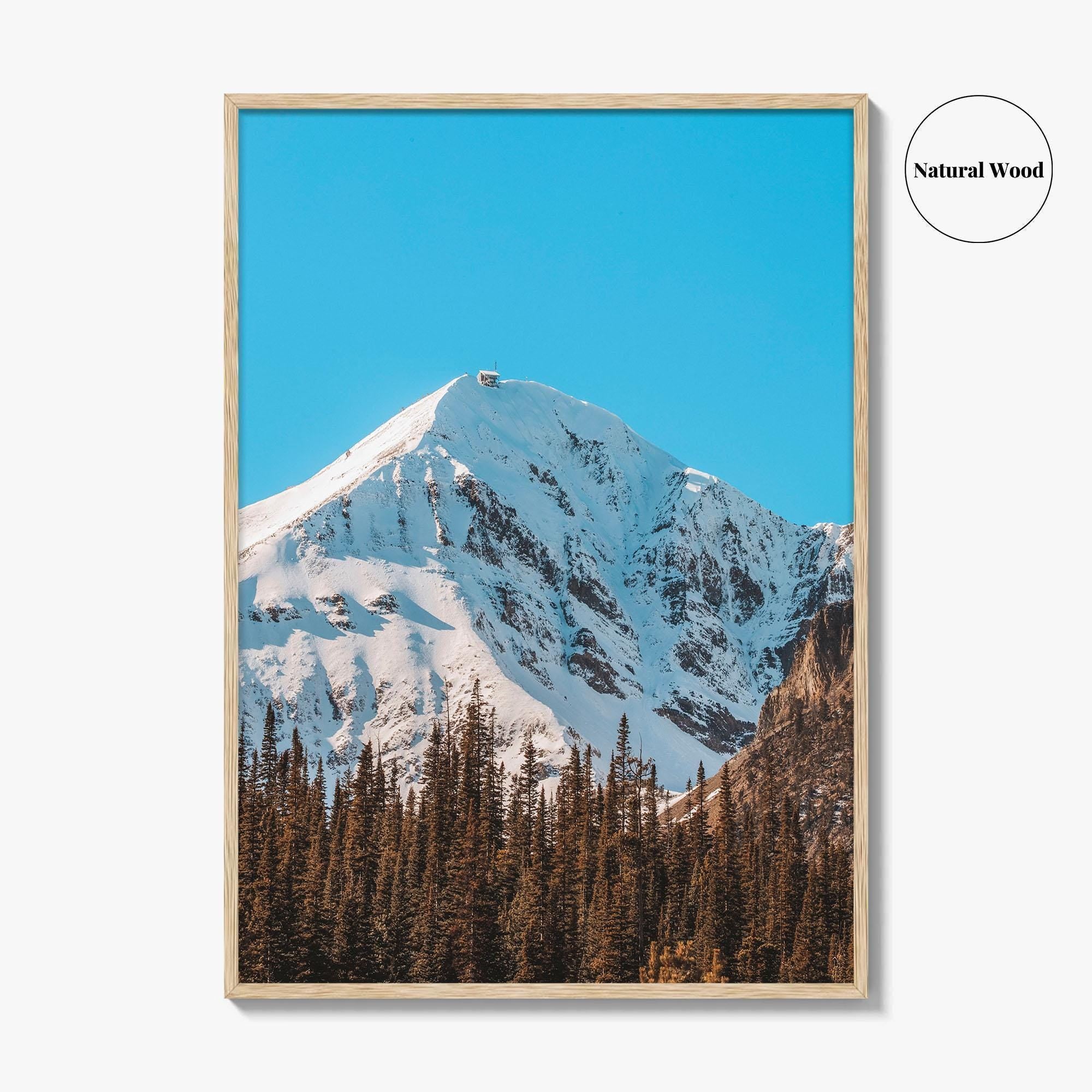 Big Sky Blue Fine Art Photo Print, Lone Mountain Peak, Montana Poster, Wall Decor