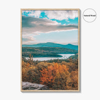 Catskill Mountains Fine Art Photo Print, North-South Lake, Sunset Rock, New York Wall Poster