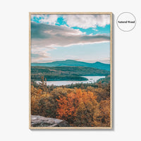 Catskill Mountains Fine Art Photo Print, North-South Lake, Sunset Rock, New York Wall Poster