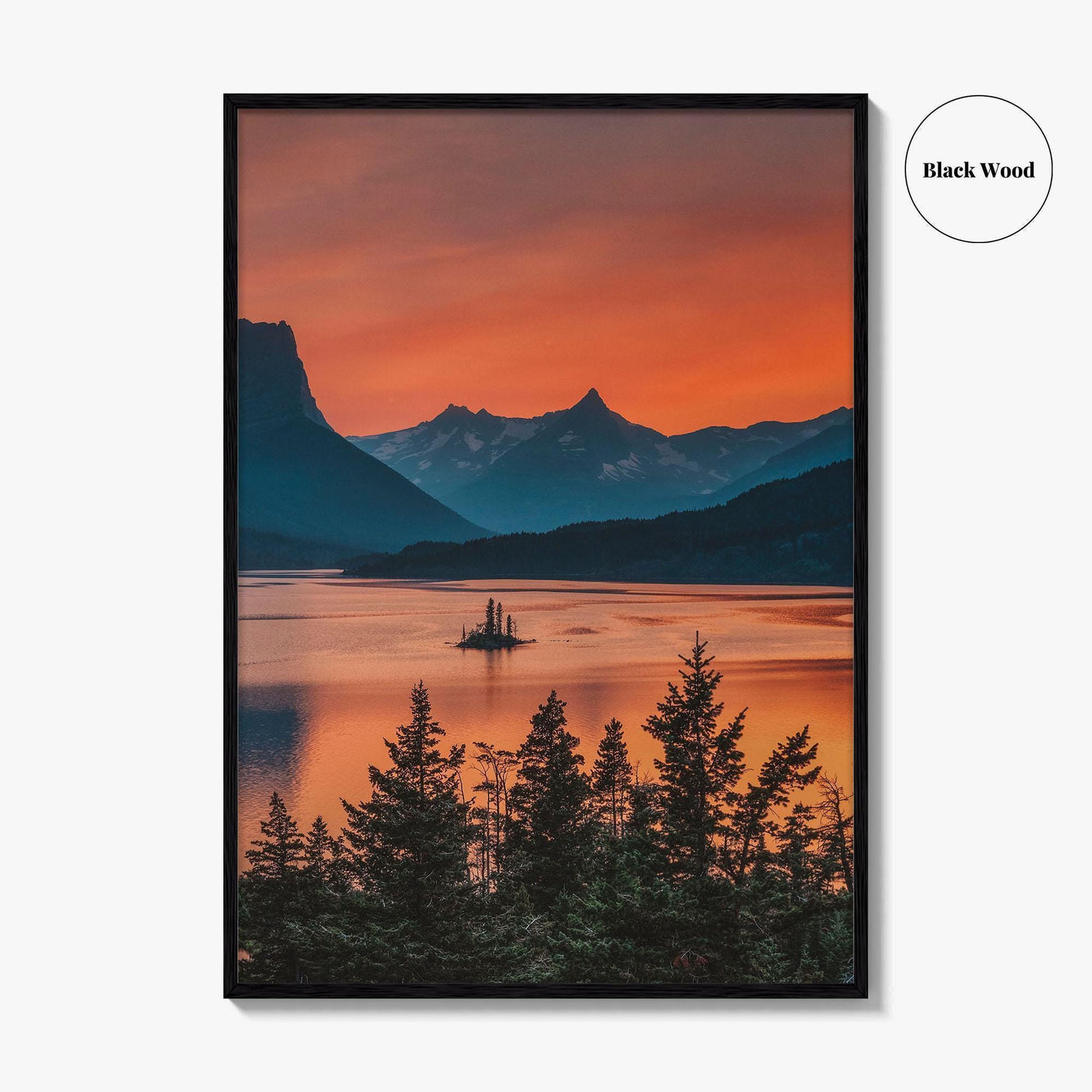 Glacier National Park Fine Art Photo Print, St Mary Lake, Montana Poster, USA