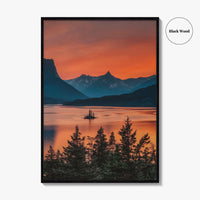 Glacier National Park Fine Art Photo Print, St Mary Lake, Montana Poster, USA