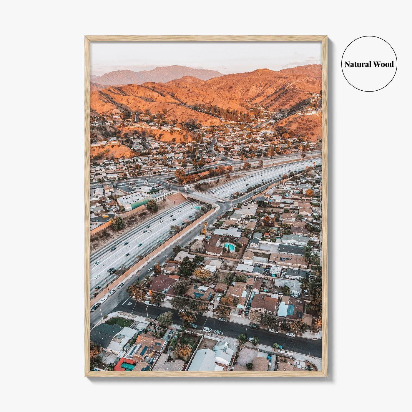 Burbank Fine Art Photo Print, Los Angeles, San Fernando Valley, California Poster, Verdugo Mountains