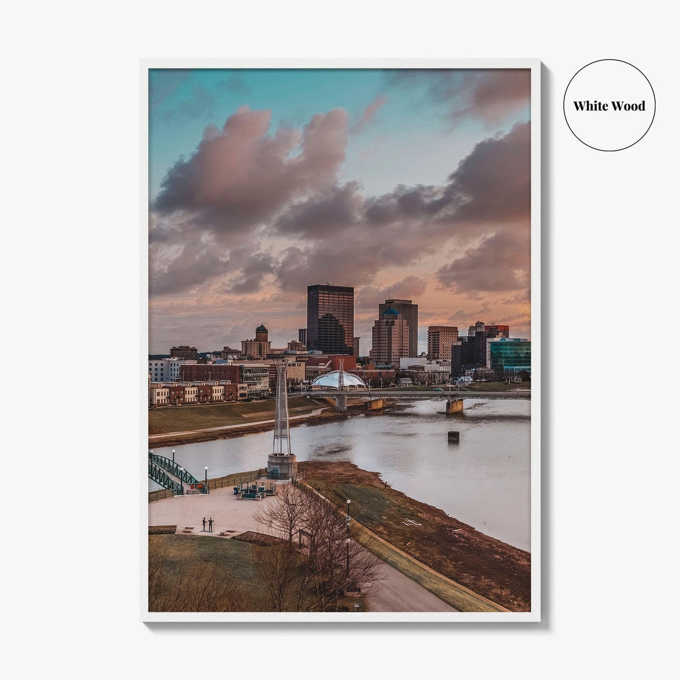 Dayton Fine Art Photo Print, Ohio, Great Miami River Poster