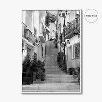 Alicante Black and White Fine Art Photo Print, Costa Blanca Spain, Santa Cruz Poster