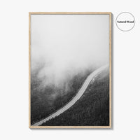 Adirondack Mountains Black and White Fine Art Photo Print, Lake Placid NY Art