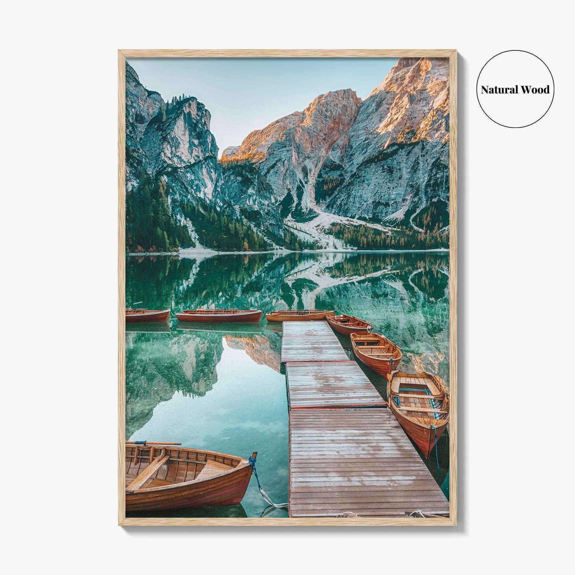 Dolomites Fine Art Photo Print, Italian Alps, South Tyrol, Italy Mountain Lake Poster