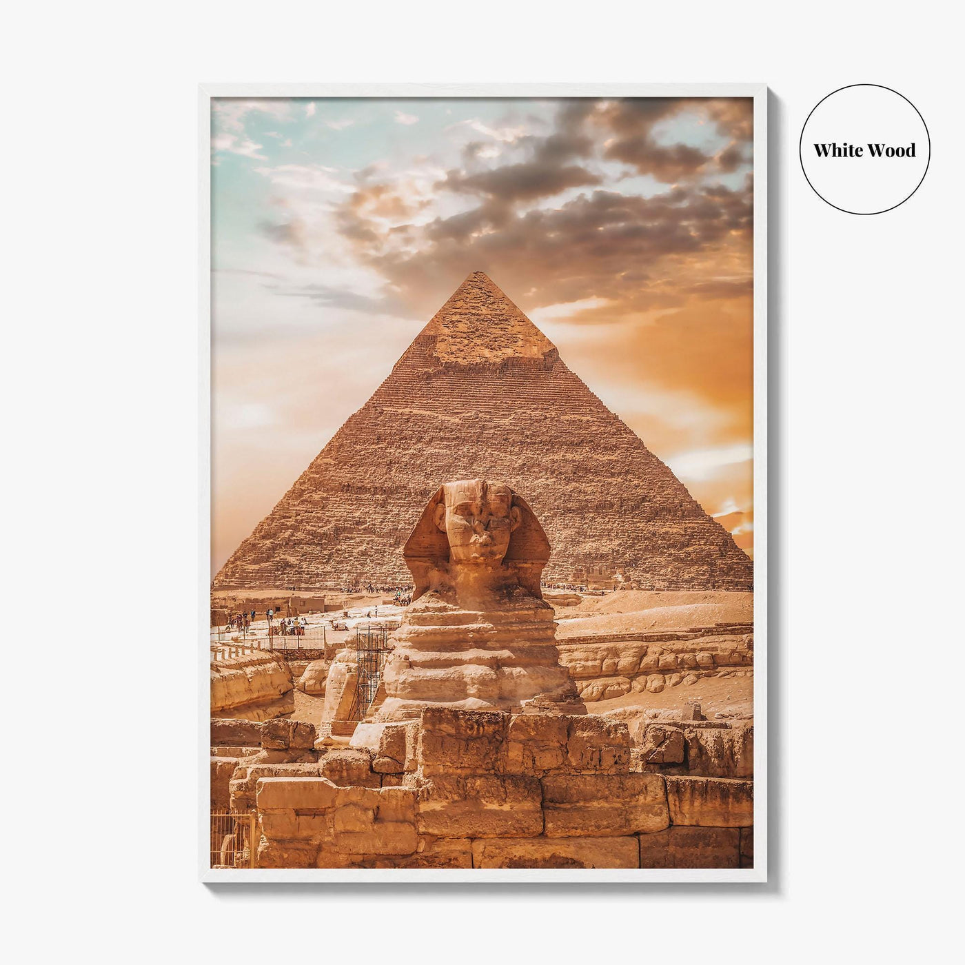 Egypt Fine Art Photo Print, Giza Pyramids Poster, Great Sphinx, Cairo Wall Art