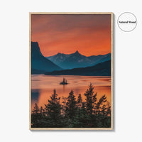 Glacier National Park Fine Art Photo Print, St Mary Lake, Montana Poster, USA