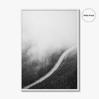 Adirondack Mountains Black and White Fine Art Photo Print, Lake Placid NY Art