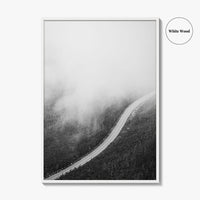 Adirondack Mountains Black and White Fine Art Photo Print, Lake Placid NY Art