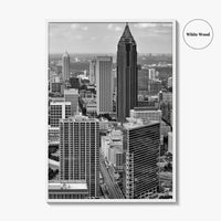 Atlanta Skyline Black and White Fine Art Photo Print, Downtown Georgia Poster