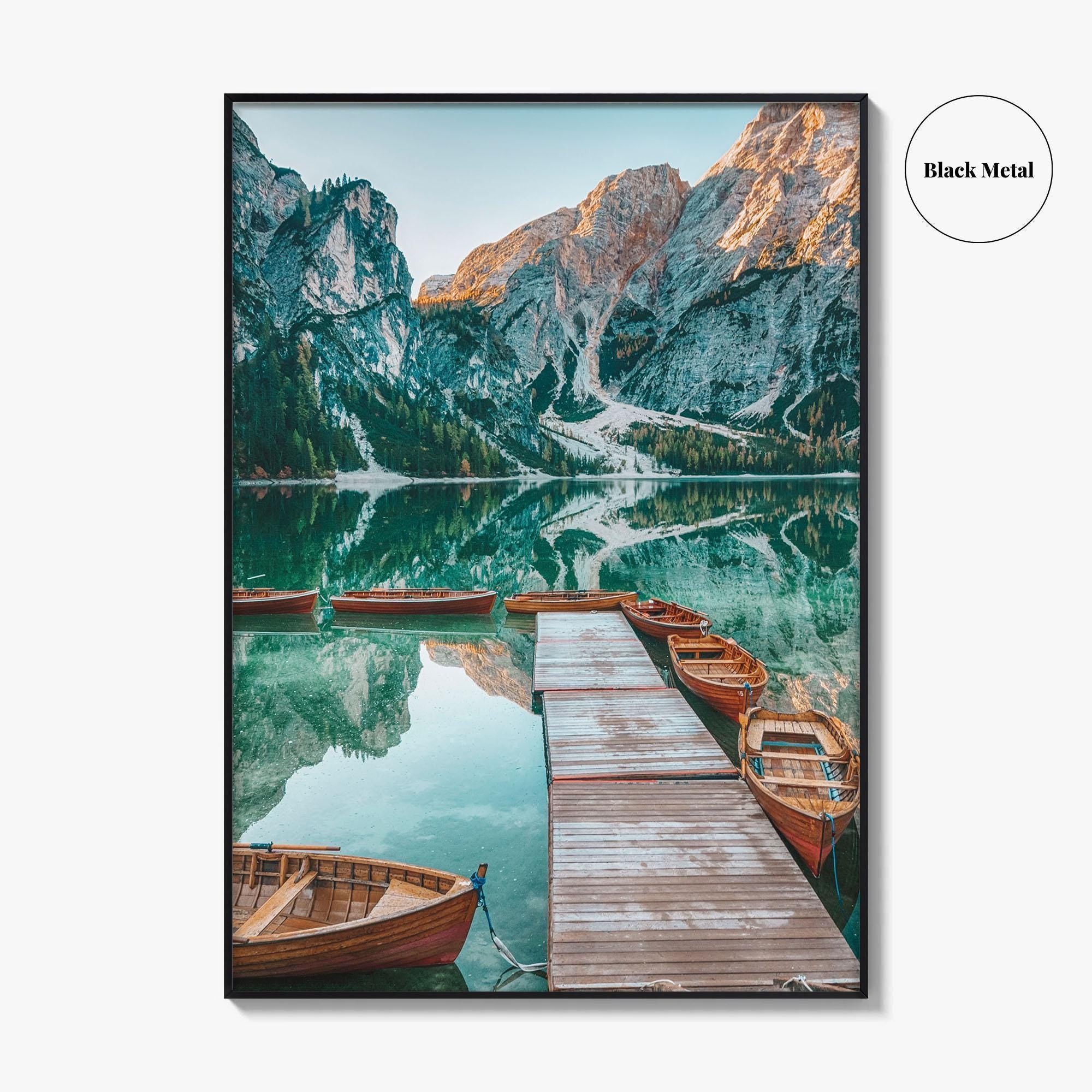 Dolomites Fine Art Photo Print, Italian Alps, South Tyrol, Italy Mountain Lake Poster