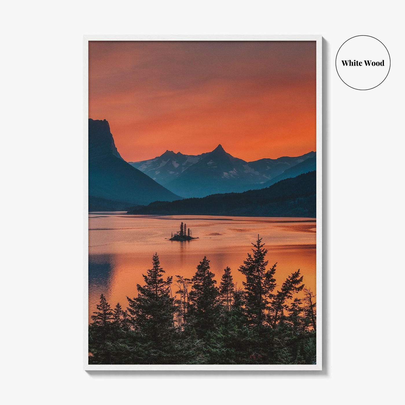 Glacier National Park Fine Art Photo Print, St Mary Lake, Montana Poster, USA